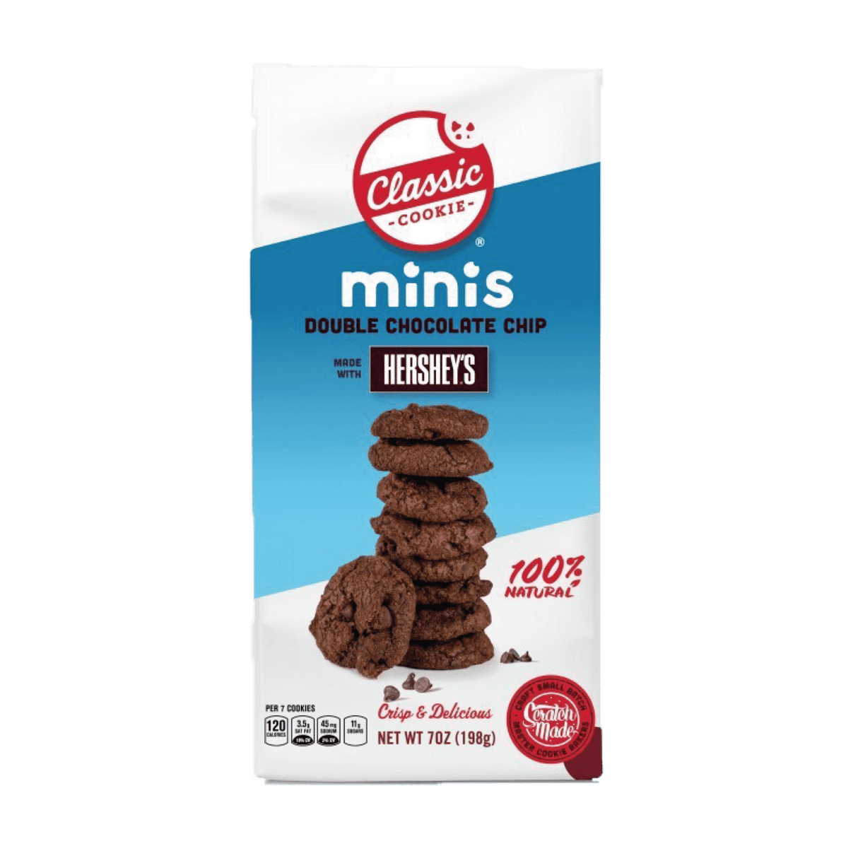 Classic Cookie Mini Cookies Double Chocolate Chip With Hershey's Mini Cookies (198g)