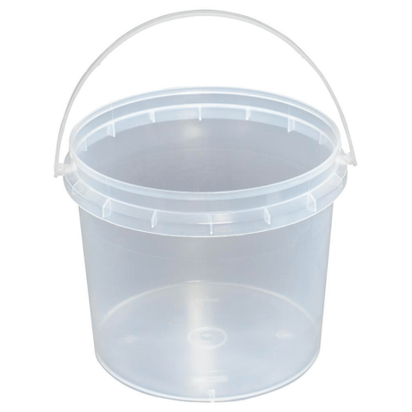 Clear Plastic 3L Bucket with Lid (Fits 2kg of Sweets)