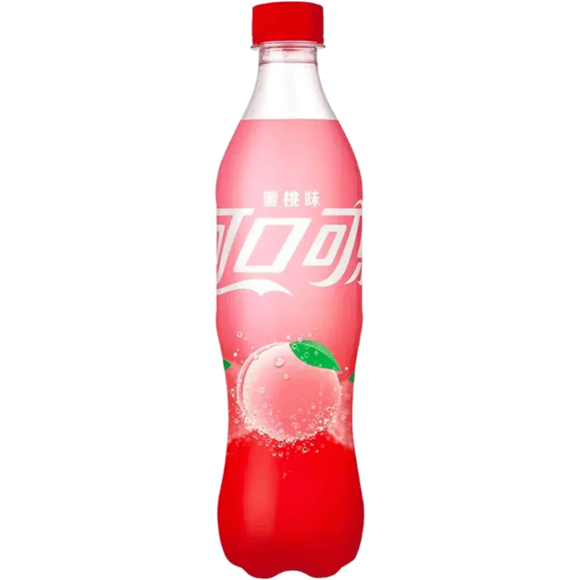 Coca-Cola Peach Bottle (500ml) (Chinese)