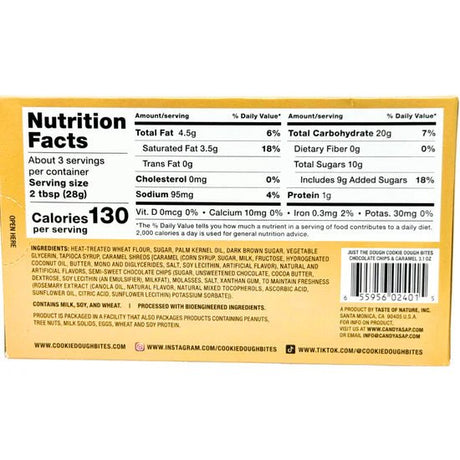 Cookie Dough Bites Caramel Theatre Box 88g