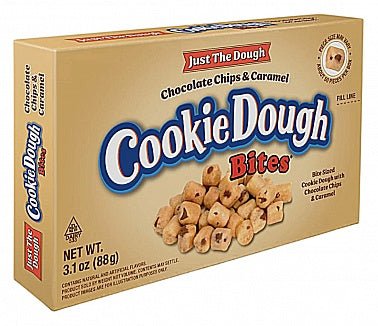 Cookie Dough Bites Just the Dough Chocolate Chips & Caramel Theatre Box 88g