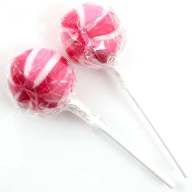 Crazy Candy Factory Lollipops Raspberry (4 Pack)