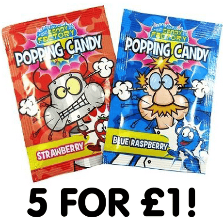Crazy Candy Factory Popping Candy (5 Pack)