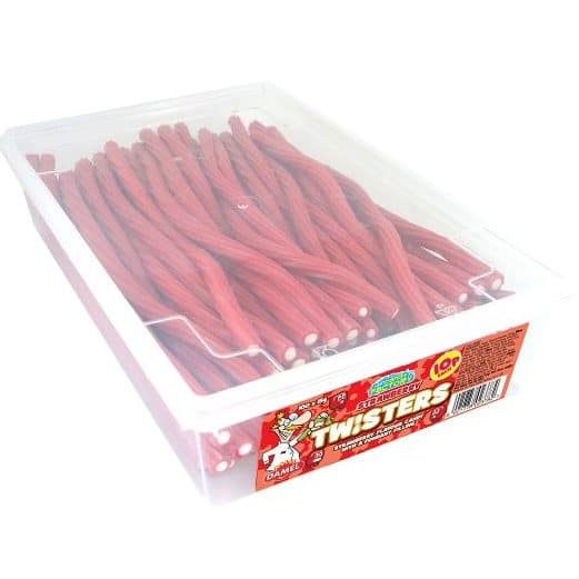 Crazy Candy Factory Twisters Strawberry (100pcs)