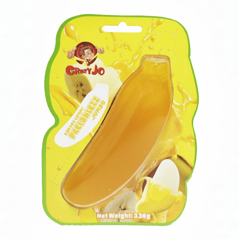 Crazy Jo Peelablezz Jumbo Banana Gummy 136g – SoSweet