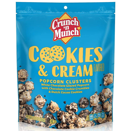 Crunch 'n Munch Popcorn Clusters Cookies and Cream (156g)