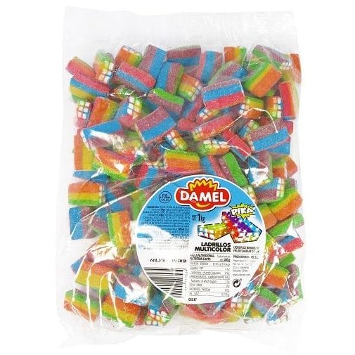 Damel Fizzy Rainbow Bricks (1kg)