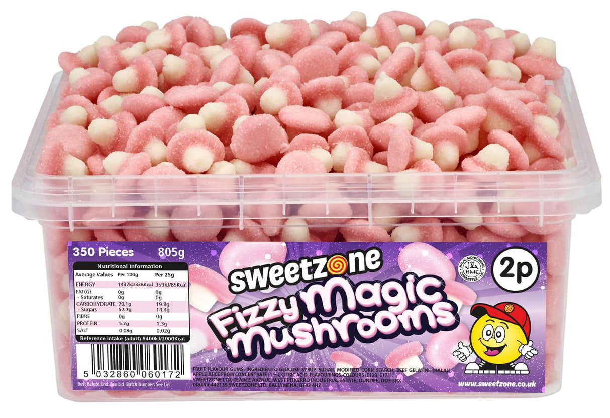 Sweetzone Tub Fizzy Magic Mushrooms (805g)