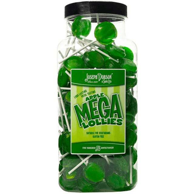 Dobsons Apple Mega Lollies Jar (1.9kg)