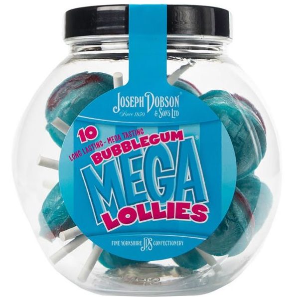 Dobsons Mega Lollies Gift Jar Bubblegum (225g)