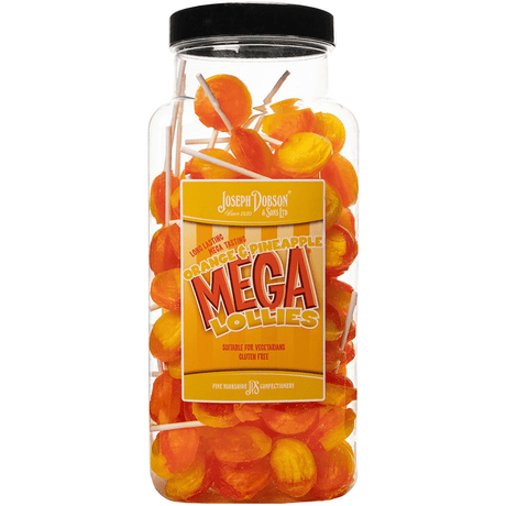 Dobsons Orange & Pineapple Mega Lollies Jar (1.9kg)