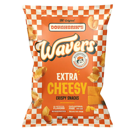 Doughbrik's Wavers Extra Cheesy Crispy Snacks Bag 126g