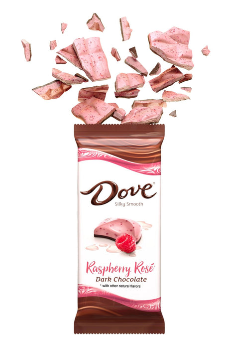 Dove Raspberry Rose Dark Chocolate Bar (93g)