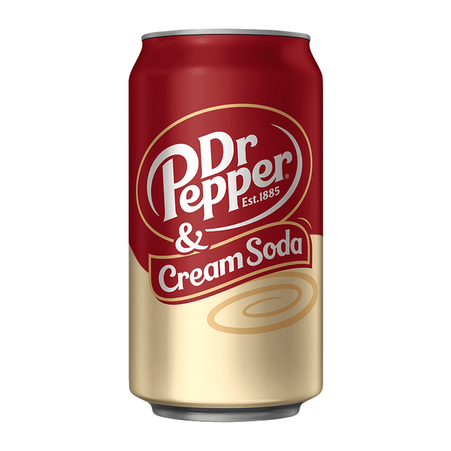 Dr Pepper and Cream Soda (355ml)