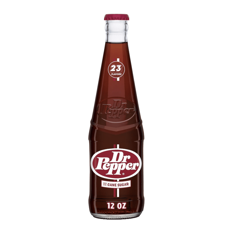 Dr Pepper Cane Sugar Glass Bottle 355ml USA