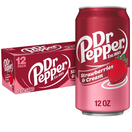 Dr Pepper Strawberries & Cream Fridge Pack (Case of 12)