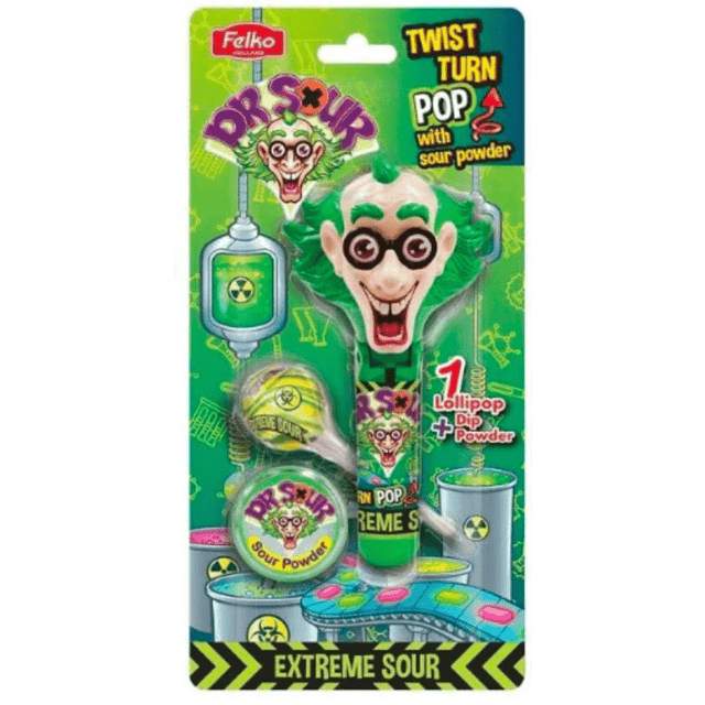 Dr Sour Twist & Turn Pop Blister (17g)