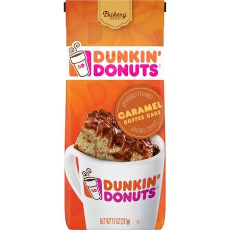 Dunkin' Donuts Ground Coffee Caramel Coffee Cake (311g)