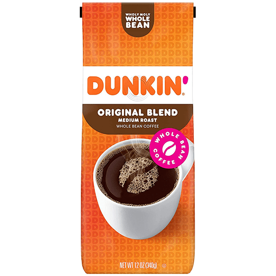 Dunkin Donuts Whole Bean Medium Roast Coffee Original (340g) (BB Expired 13-10-21)
