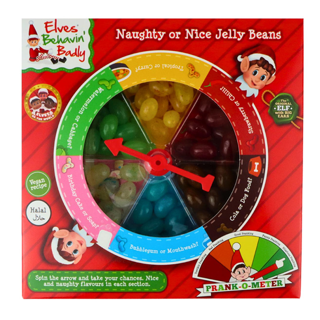 Elves Behavin' Badly Naughty or Nice Jelly Bean Game 100g