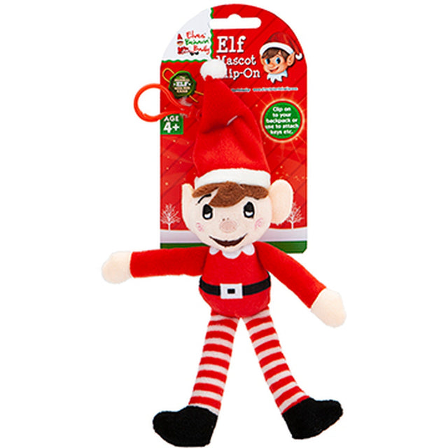 Elves Behaving Badly Plush Elf Mascot on Hanging Clip