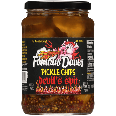 Famous Dave's Devil's Spit Pickle Chips (710ml) (BB Expired 05-12-21)