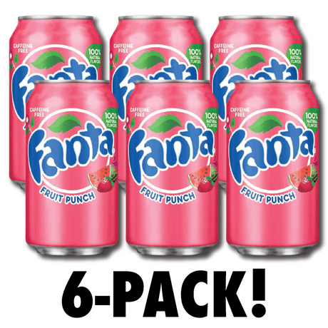 Fanta Fruit Punch - 6 Pack (6 x 355ml)