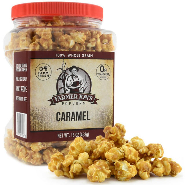 Farmer Jon's Popcorn Caramel Jar (453g)