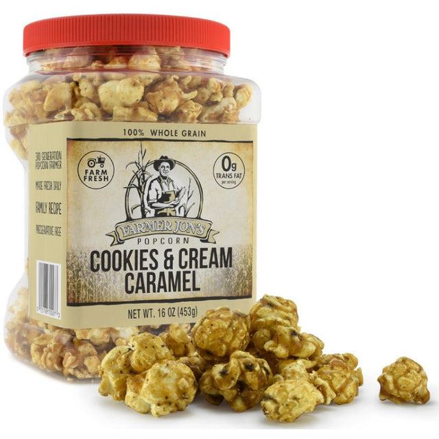 Farmer Jon's Popcorn Cookies and Cream Caramel Jar (453g)