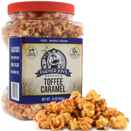 Farmer Jon's Popcorn Toffee Caramel Jar (453g)