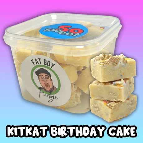 FatBoy Fudge KitKat Birthday Cake LIMITED EDITION Fudge Tub