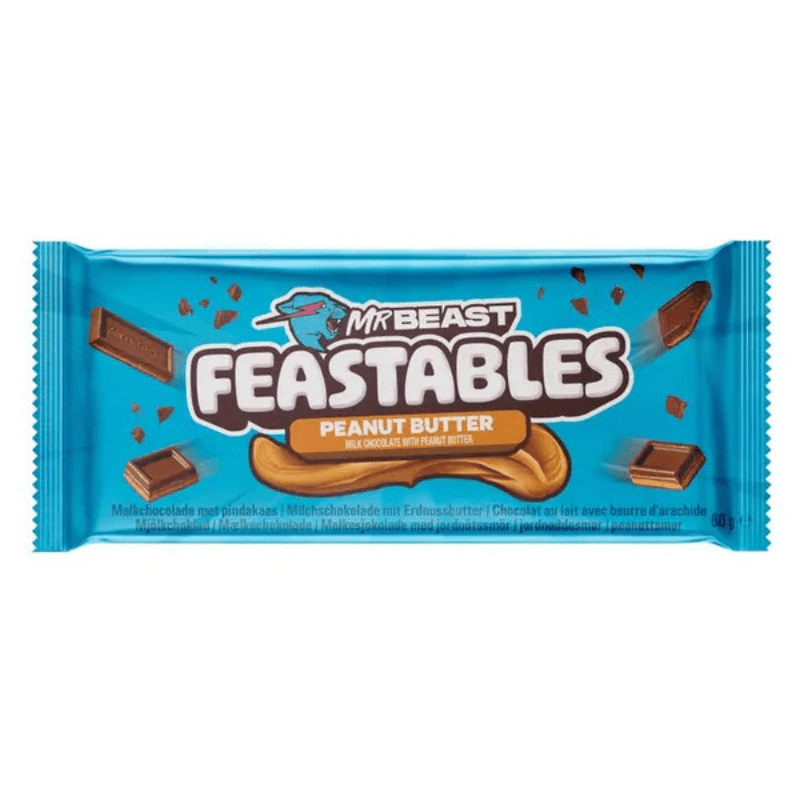 Feastables Mr Beast Peanut Butter Milk Chocolate Bar (60g)