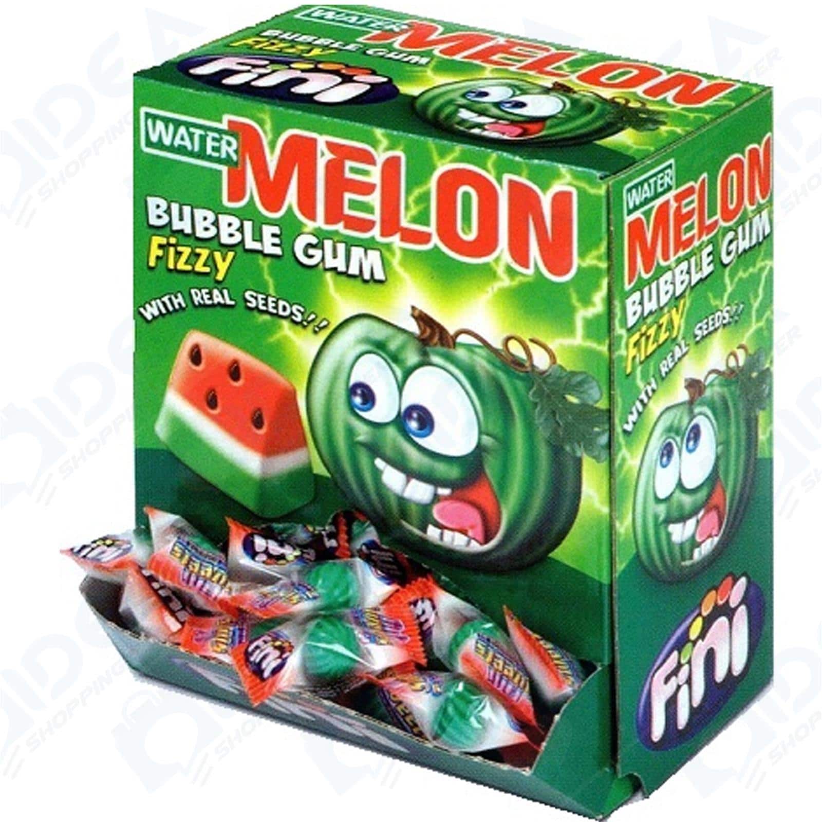 4 FINI Watermelon Bubble Gum Fizzy Seeds Filling Party Candy 4 FINI Watermelon Bubble Gum Fizzy Seeds Filling Party Candy