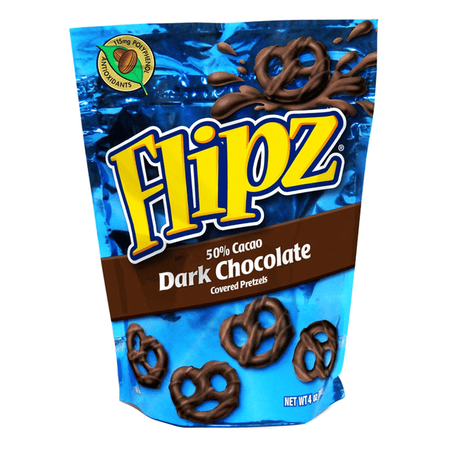 Flipz Dark Chocolate Covered Pretzels Pouch (113g)