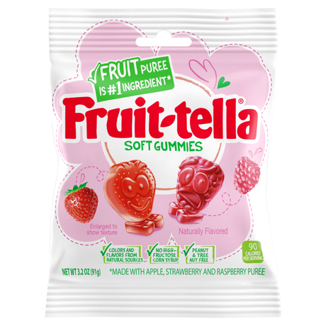 Fruit-tella Strawberry-Raspberry Soft Gummies (91g)