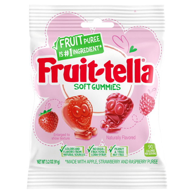 Fruit-tella Strawberry-Raspberry Soft Gummies (91g) (BB Expired 31-12-21)