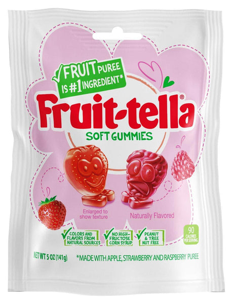 Fruit-tella Strawberry-Raspberry Soft Gummies Share Bag (141g)