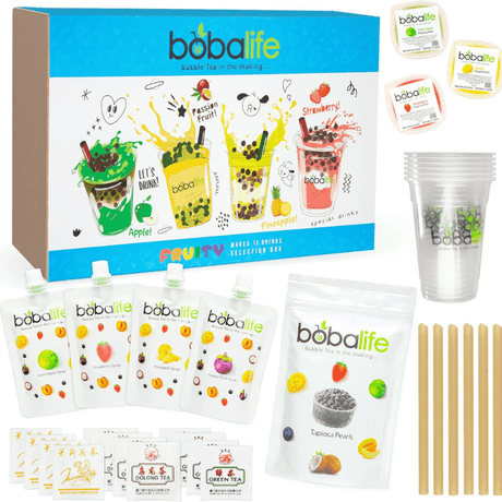 Fruity Popping Boba Tea Gift Set - 12 Drink