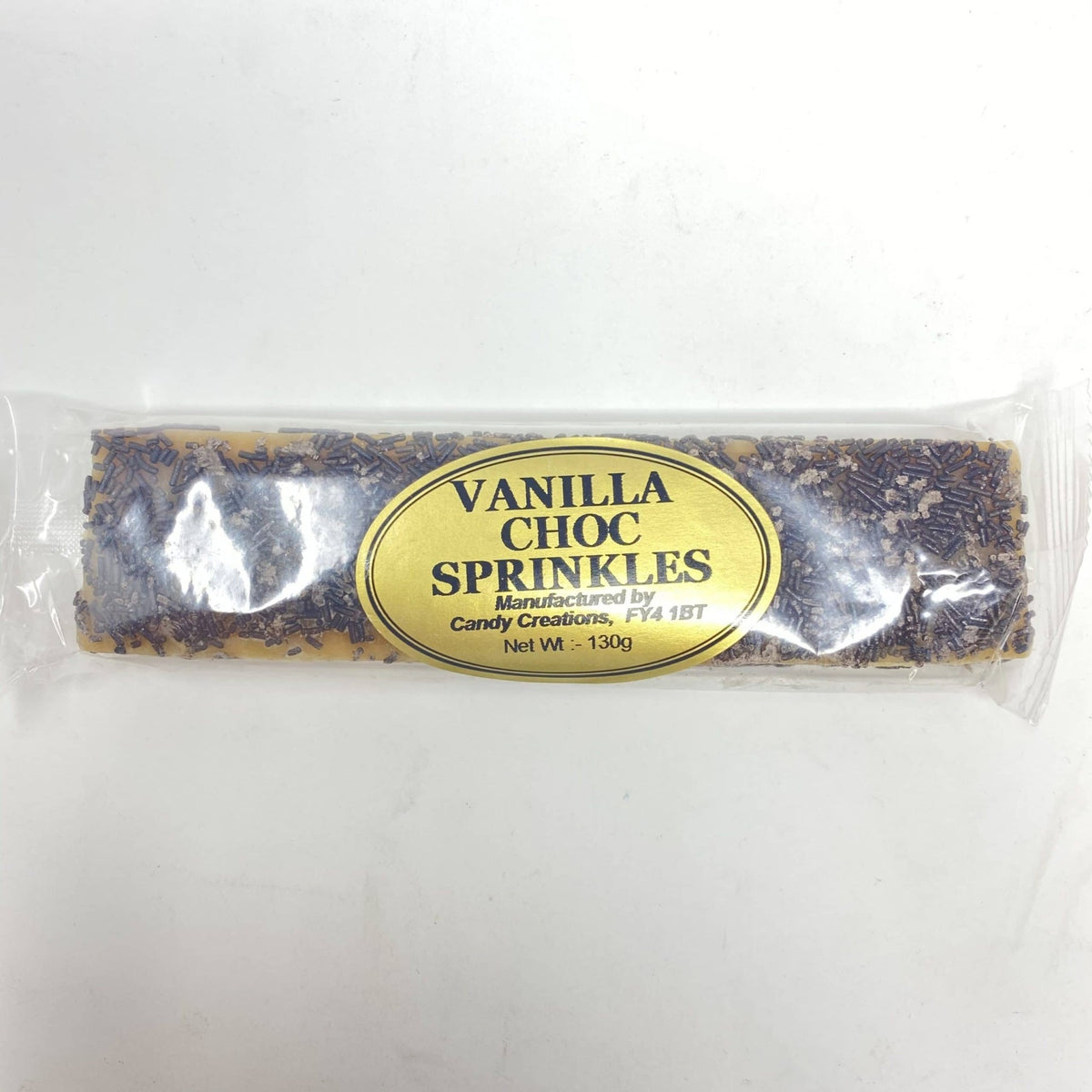 Vanilla Chocolate Sprinkles Fudge Bar