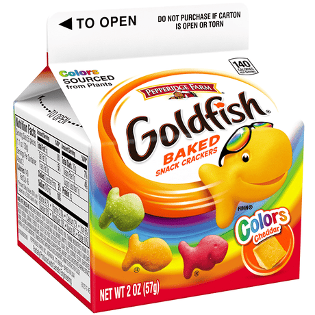 Goldfish Crackers Carton Cheddar Colours (57g)