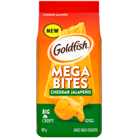 Goldfish Mega Bites Cheddar Jalapeno (167g)