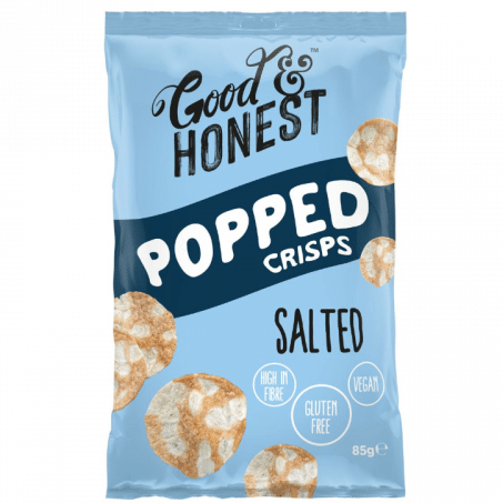 Good and Honest Popped Crisps Salted (85g)