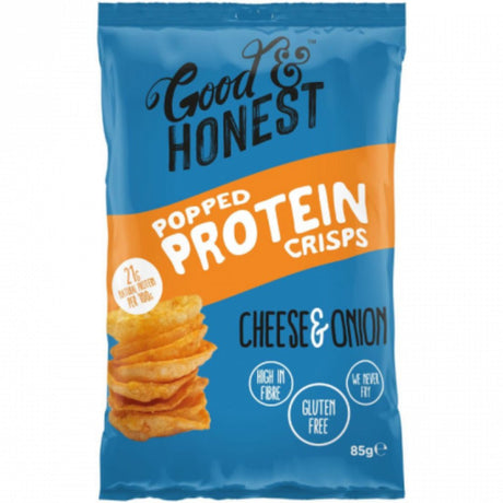 Good and Honest Popped Protein Crisps Cheese and Onion (85g)
