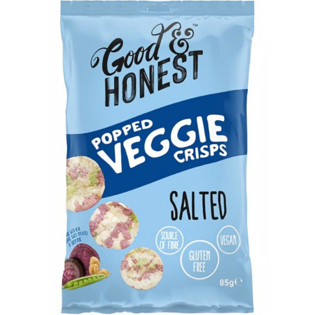 Good and Honest Popped Veggie Crisps Chickpea Sweet Potato Salted (85g)
