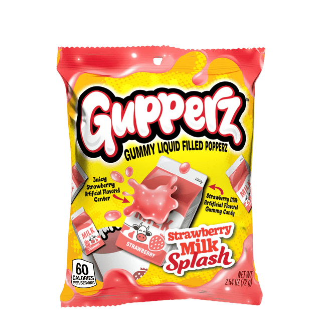 Gupperz Strawberry Milk Splash Peg Bag 72g