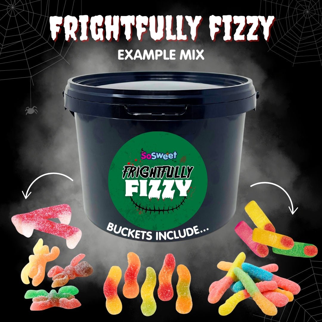 Halloween Frightfully Fizzy Trick'n'Mix Sweets Bucket 2kg – SoSweet