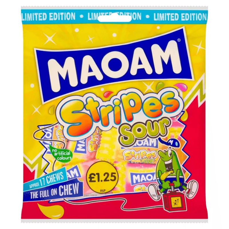 Moams Raspberry Maoam Sweets UK | Stripes, Pinballs & More | SoSweet