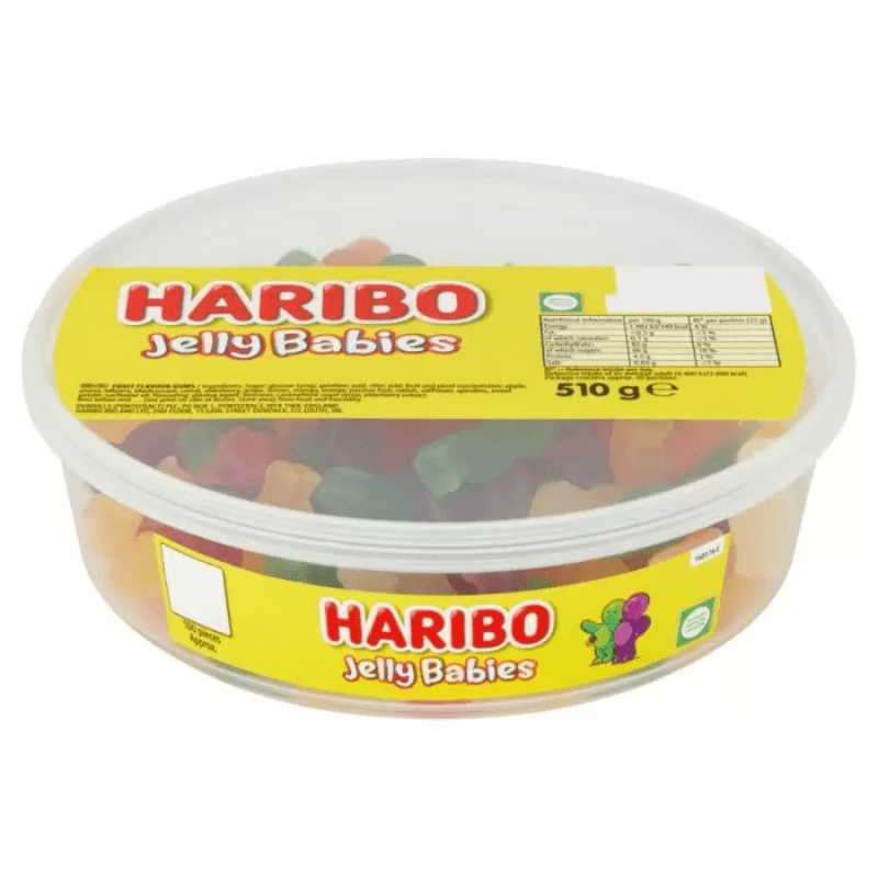 Haribo Sweet Tub Jelly Babies (510g)