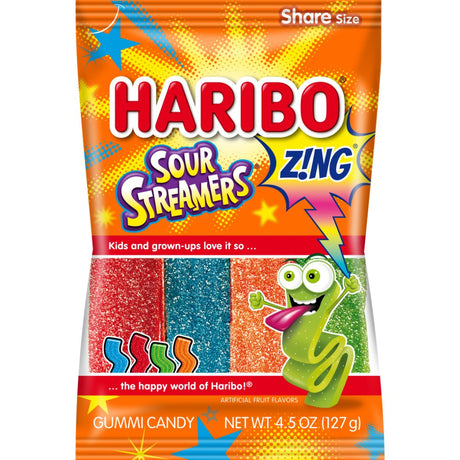 Haribo Zing Sour Streamers (127g)