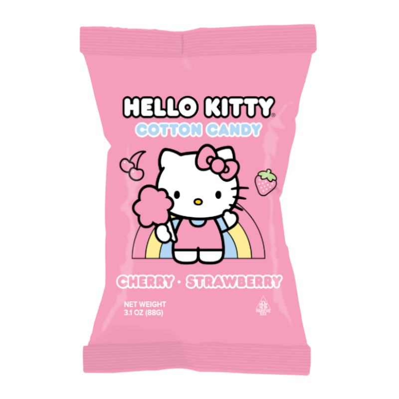 Hello Kitty Cherry & Strawberry Cotton Candy 88g USA